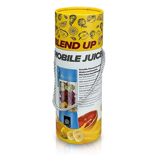 בלנדר / שייקר נייד נטען USB מתאים לערבול פירות רכים, שייק חלבון ומיצים