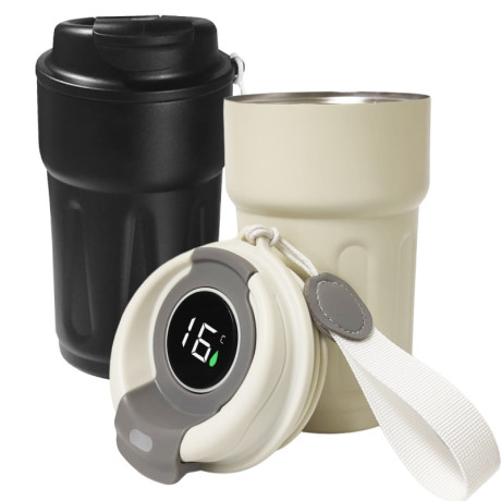 כוס תרמית חכמה עם תצוגת טמפרטורה