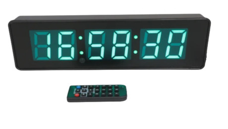 שעון קיר LED עם טיימר לקדימה ואחורה + שלט רחוק